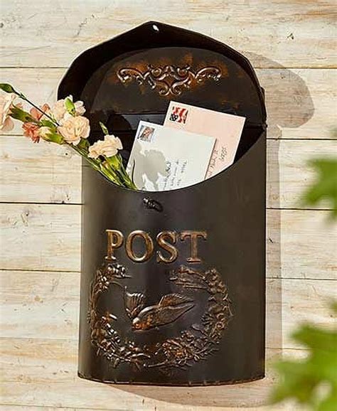 the lakeside collection decorative metal post box blue|The Lakeside Collection : Storage Bins & Boxes .